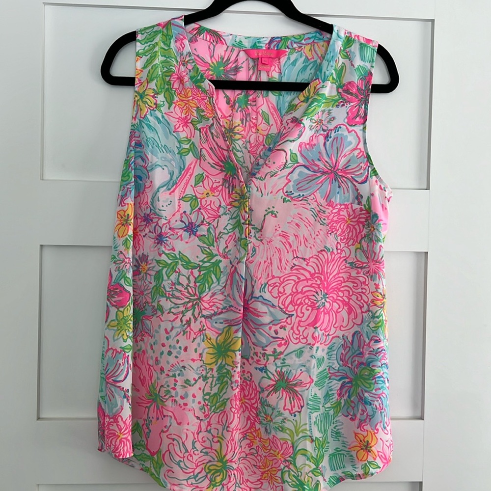 Lilly Pulitzer Stacey Sleeveless Top Medium